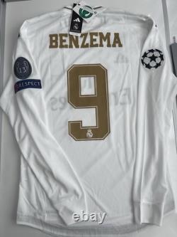 Benzema Real Madrid 2020 Hime Jersey UEFA KIT Men's Size Large NWT
