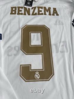 Benzema Real Madrid 2020 Hime Jersey UEFA KIT Men's Size Large NWT