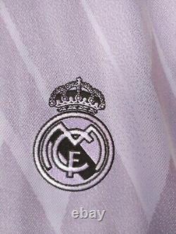 Benzema Real Madrid Jersey Away Football Shirt Purple Adidas Mens Size M
