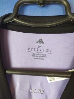 Benzema Real Madrid Jersey Away Football Shirt Purple Adidas Mens Size M