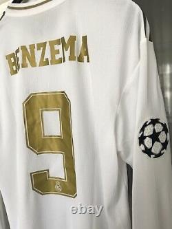 Benzema Real Madrid Matchworn Shirt Jersey 19/20 Porté Maillot Trikot France