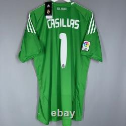 Bnwt Real Madrid Spain 2010 2011 Goalkeeper Jersey Shirt #1 Casillas Adidas (l)
