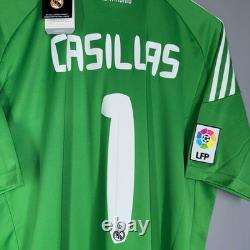 Bnwt Real Madrid Spain 2010 2011 Goalkeeper Jersey Shirt #1 Casillas Adidas (l)
