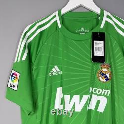 Bnwt Real Madrid Spain 2010 2011 Goalkeeper Jersey Shirt #1 Casillas Adidas (l)
