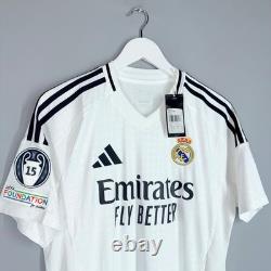 Bnwt Real Madrid Spain 2024 2025 Home Football Shirt Jersey Adidas #9 Mbappe