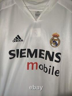 Bnwt Ronaldo Nazario 9 Real Madrid 2004 2005 Home Adidas Shirt Jersey Trikot XL