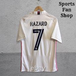 Boys Real Madrid #7 Hazard 2020/2021 home Size XL Adidas shirt jersey 15-16Year