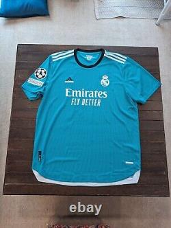 Brand New 2021/2022 Real Madrid Authentic Third Jersey / Benzema #9 / Size XL