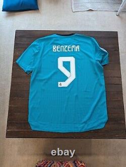 Brand New 2021/2022 Real Madrid Authentic Third Jersey / Benzema #9 / Size XL