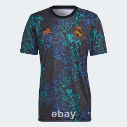 Brand New Official adidas Real Madrid Pre-Match Jersey (H59010) Men's Size (L)