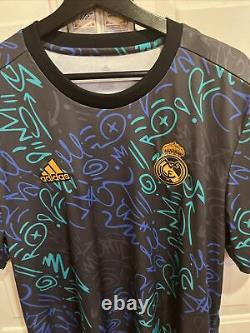 Brand New Official adidas Real Madrid Pre-Match Jersey (H59010) Men's Size (L)