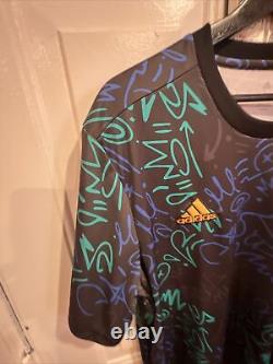 Brand New Official adidas Real Madrid Pre-Match Jersey (H59010) Men's Size (L)