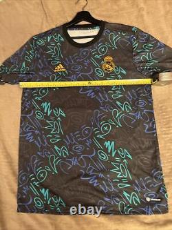 Brand New Official adidas Real Madrid Pre-Match Jersey (H59010) Men's Size (L)
