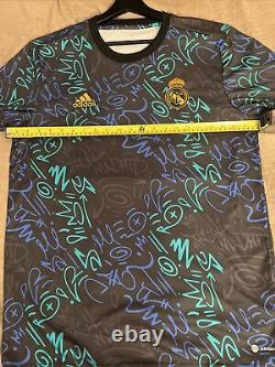 Brand New Official adidas Real Madrid Pre-Match Jersey (H59010) Men's Size (L)