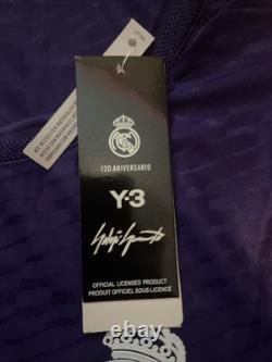 Brand New Real Madrid 24/25 Authentic Y-3 Jersey Purple Size M Authentic