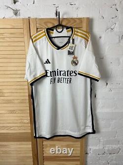 CAMAVINGA REAL MADRID JERSEY HOME FOOTBALL SOCCER SHIRT ADIDAS CAMISETA MEN sz L