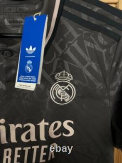 CAMAVINGA REAL MADRID JERSEY THIRD FOOTBALL SOCCER SHIRT 2024 ADIDAS MEN sz M