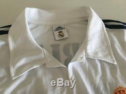 CAMBIASSO Real Madrid 2002/03 Adidas Home Football Shirt M Soccer Vintage Jersey