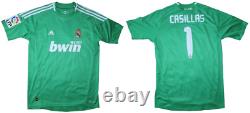 CASILLAS #1 REAL MADRID Official Game Match Jersey Soccer L 2010