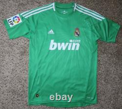 CASILLAS #1 REAL MADRID Official Game Match Jersey Soccer L 2010