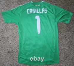 CASILLAS #1 REAL MADRID Official Game Match Jersey Soccer L 2010