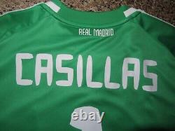 CASILLAS #1 REAL MADRID Official Game Match Jersey Soccer L 2010