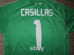 CASILLAS #1 REAL MADRID Official Game Match Jersey Soccer L 2010