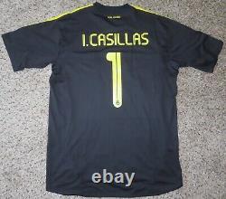 CASILLAS #1 REAL MADRID Official Game Match Jersey Soccer XL 2011-2012 with Cover