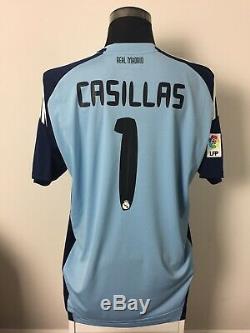 CASILLAS #1 Real Madrid Goalkeeper Football Shirt Jersey 2010/11 (XL)