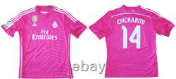 CHICHARITO #14 REAL MADRID CF Official Player Issued Soccer Jersey XL 2014-2015