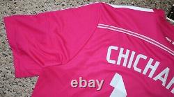 CHICHARITO #14 REAL MADRID CF Official Player Issued Soccer Jersey XL 2014-2015