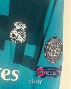 CR7 Real Madrid 2018 Bicycle Jersey Away Long Sleeve Size S
