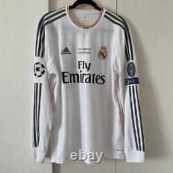 CR7 Ronaldo Real Madrid 13/14 CL Final Model Size L Official Long Sleeve Jersey