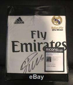 CRISTIANO RONALDO Autographed Real Madrid Jersey Shirt ICONS