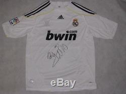 CRISTIANO RONALDO Hand Signed Real Madrid Jersey + PAAS COA BUY AUTHENTIC