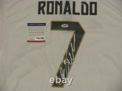 CRISTIANO RONALDO Hand Signed Soccer Jersey+ PSA DNA BUY GENUINE REAL MADRID