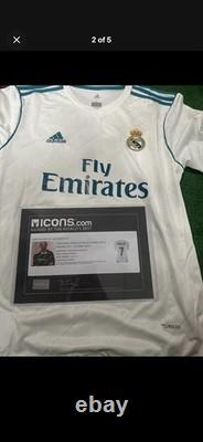 CRISTIANO RONALDO Real Madrid BACK SIGNED HOME SHIRT Icon coa G2U