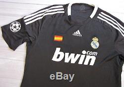 C. RONALDO #9 REAL MADRID jersey shirt ADIDAS CHAMPIONS LEAGUE 2009 men SIZE XL