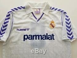 Camiseta Real Madrid 1988 Hummel 9 Match worn Hugo Sánchez shirt jersey México