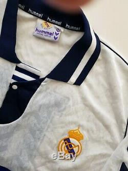 Camiseta Real Madrid 1992 Hummel 16 Match worn Esnaider shirt jersey