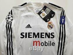 Camiseta Real Madrid 2004 2005 Zidane shirt maillot jersey France S nwt