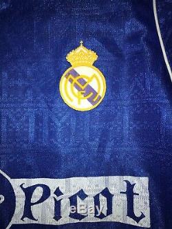 Camiseta Real Madrid Hummel 1989-1990 match worn shirt Fernando Hierro jersey L