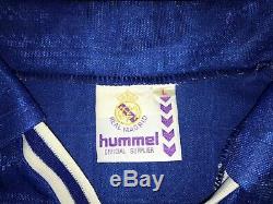 Camiseta Real Madrid Hummel 1989-1990 match worn shirt Fernando Hierro jersey L