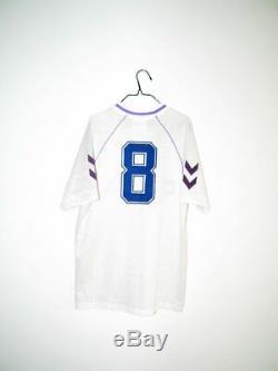 Camiseta vintage futbol MATCH WORN #8 Real Madrid HUMMEL 1990 1992 shirt jersey