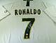 Christiano Ronaldo / Autographed La Liga Emirates Pro Style Soccer Jersey / Coa