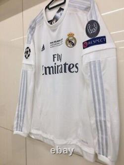 Cristiano RONALDO #7 REAL MADRID 2015/2016 L Jersey HOME L/S Camiseta Shirt UCL