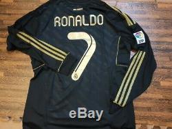 Cristiano Ronaldo 2011/2012 Real Madrid CR7 Soccer Football Long Sleeve Jersey M