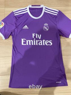 Cristiano Ronaldo 2016-17 Real Madrid Away Jersey Size S Purple Short Sleeve