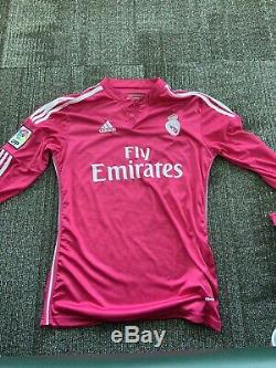 Cristiano Ronaldo 7 Adidas Real Madrid Jersey Mens Large Fly Emirates Hot Pink