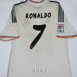 Cristiano Ronaldo #7 Real Madrid 2013/2014 Home ORIGINAL Adidas Soccer Jersey XL